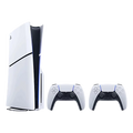 Sony PlayStation 5 Slim Disc Edition Console Bundle (PS5) – 1TB SSD, Disc Version, DualSense Wireless Controllers x2